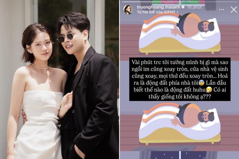 Trương Hoàng Mai Anh chia sẻ trải nghiệm động đất