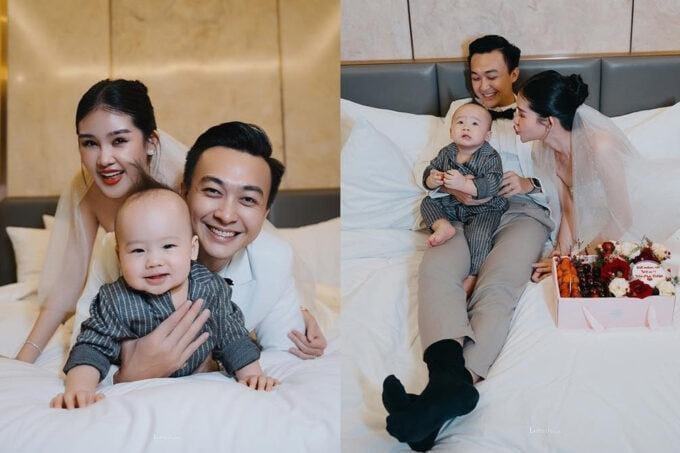 Lê Âu Ngân Anh khoe ảnh gia đình hạnh phúc nhân 2 năm ngày cưới