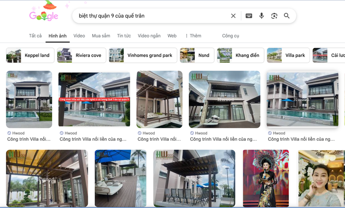Biệt thự quận 9 của Quế Trân