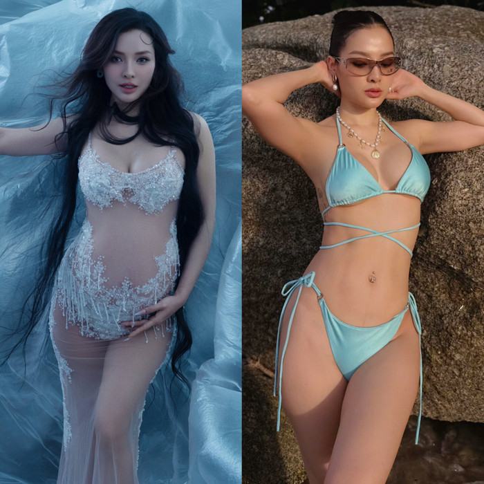 Phương Trinh Jolie diện áo tắm nhỏ xíu khoe vẻ ngoài căng tràn