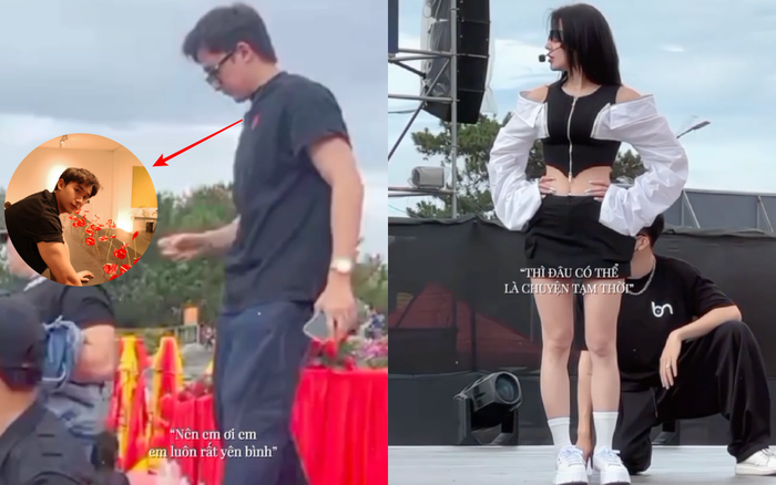 Bạn trai kém 11 tuổi bị 'soi' tháp tùng Diệp Lâm Anh đi diễn ở Đà Lạt. (Ảnh: Chụp màn hình TikTok loveforyou2501)