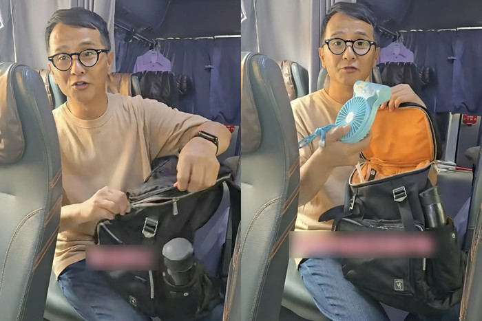 Nam diễn viên mặc giản dị, vui vẻ trò chuyện với mọi người khi đi đóng phim. (Ảnh: HK01)