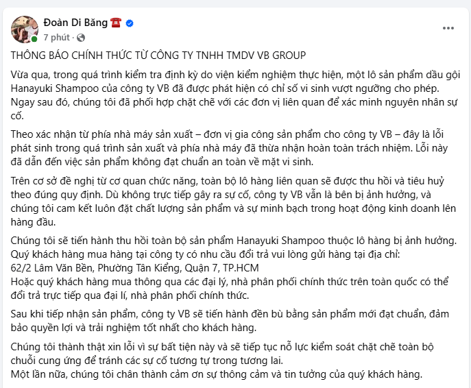Phản hồi căng đét của Đoàn Di Băng khi nghiên cứu bị tố bán hàng fake