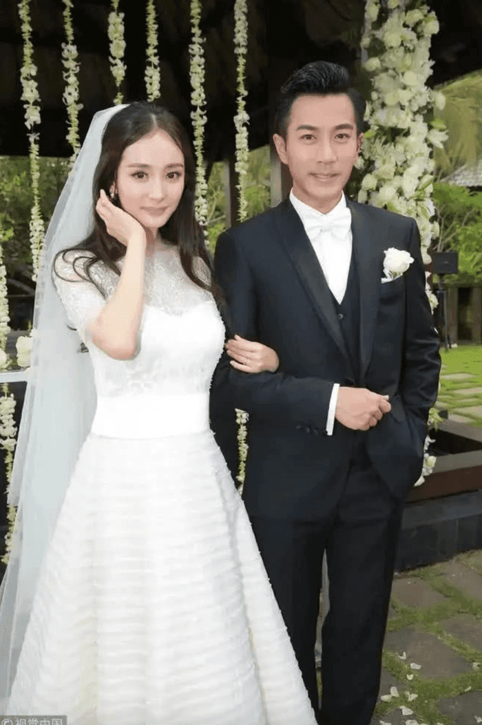 Dương Mịch và Lưu Khải Uy trong quá khứ đã lựa chọn làm đám cưới riêng tư, giới hạn số lượng khách mời. Ảnh: Sưu tầm
