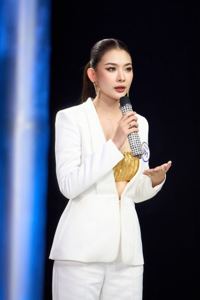 Đinh Thị Triều Tiên đang là ứng viên sáng giá tại Miss Cosmo Vietnam 2025