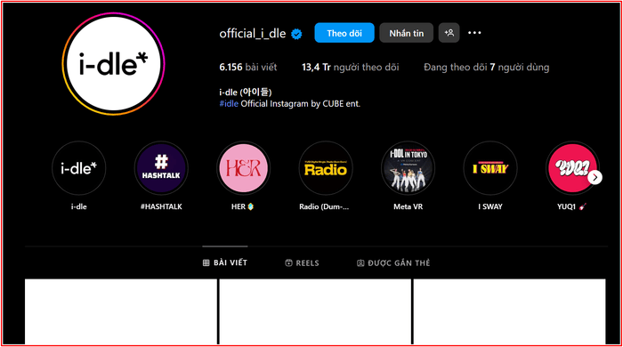 (G)I-DLE đã thay đổi thương hiệu trên các nền tảng mạng xã hội chính thức.